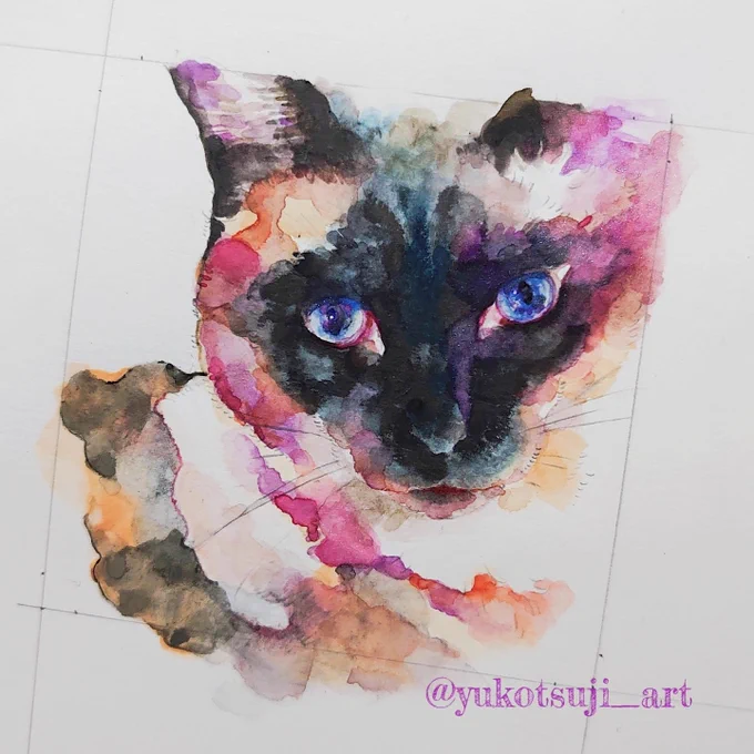今←→描き始め明日のイベントに向けての原画です𓃠 