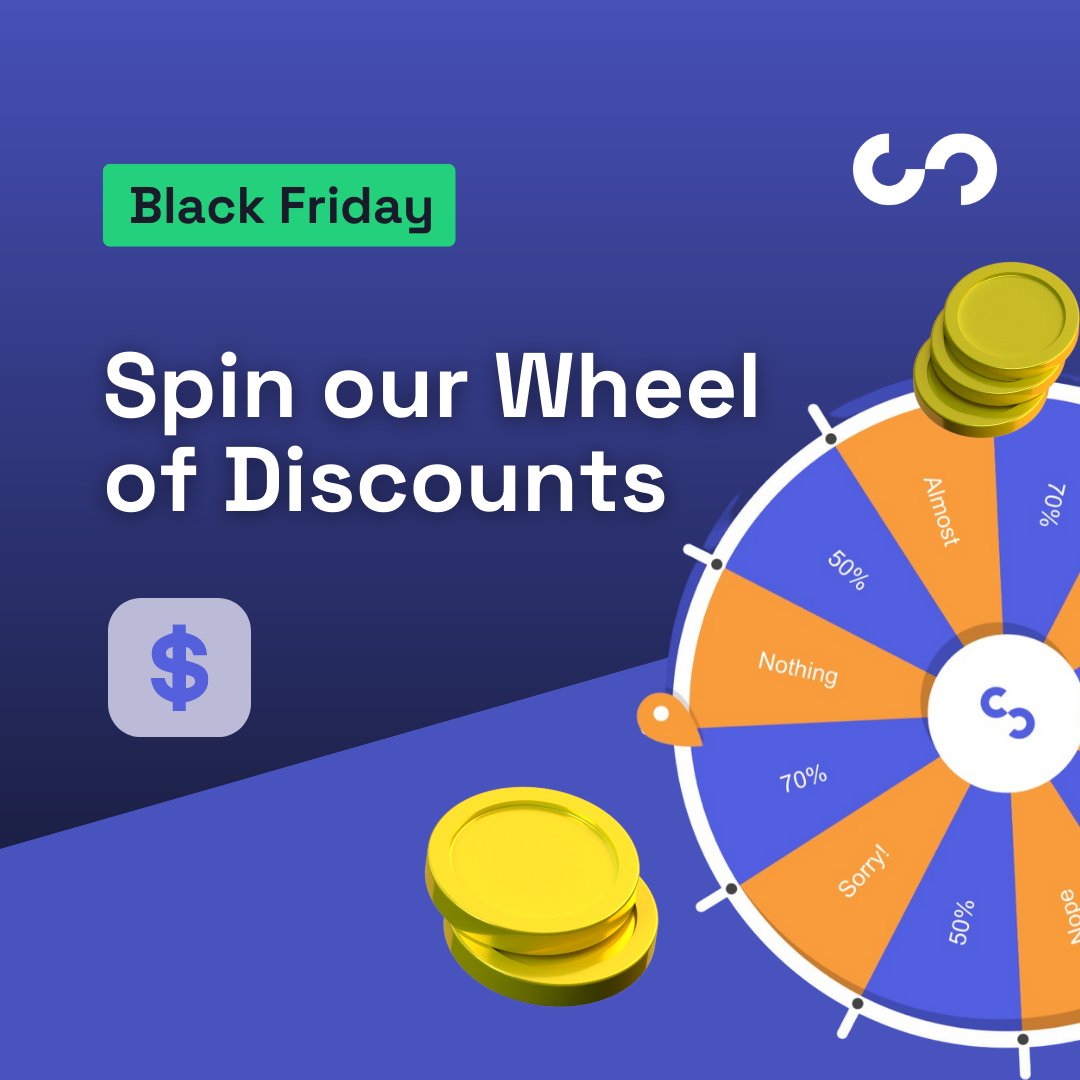 Only a few days left to spin our Wheel of Discounts and get 50 - 70 % off our Stagent offer! 🎉

Be quick to profit from this offer, before it's gone. If you still haven’t tried it out, you can try your luck by going to l8r.it/aXub