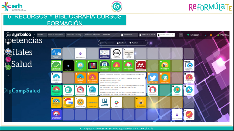 4⃣Utilidad compartiendo los enlaces y recursos de interés para pacientes 

5⃣ Compartir la bibliografía de un curso