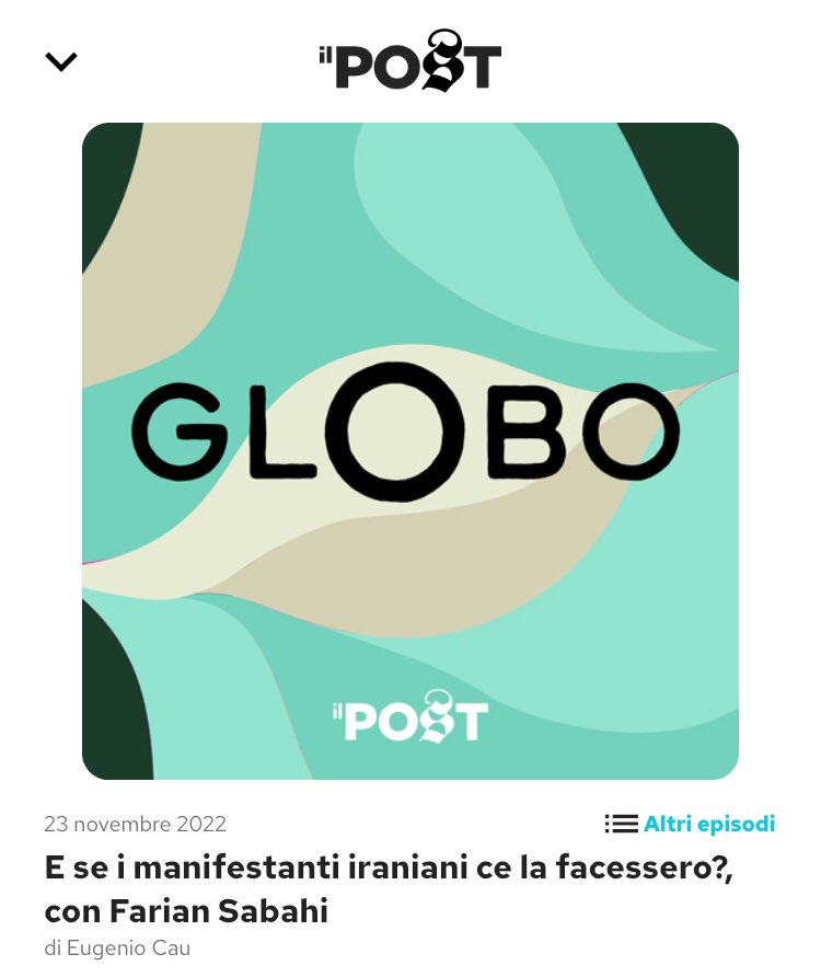 erikapuntillo's tweet photo. I #podcast di qualità. @ilpost https://t.co/lFIQMdsumk