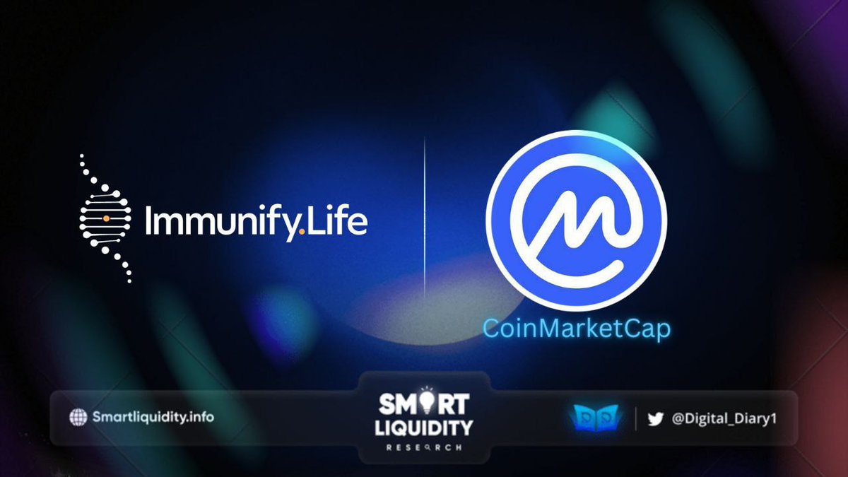 Digital_Diary1's tweet image. 🗞️ @ImmunifyLife $IMM is now available on @CoinMarketCap

🗞️ #ImmunifyLife is a transformative &amp;amp; self-sustaining healthcare ecosystem secured by blockchain with the mission to transform the landscape of health management &amp;amp; data utilization.

🔽INFO
immunify.life