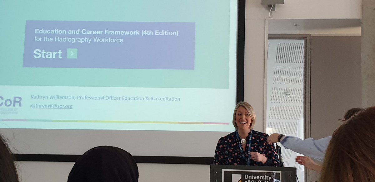 SoRSueJohnson's tweet photo. @SCoRMembers very own @KathrynWSCoR launches the new Education and Career Framework and bravely acknowledges the vision and drive of @forensicrad Jacquie Vallis who started this work but sadly died last Christmas before it was finished. #proud #careerframework https://t.co/eWpM2UPglN