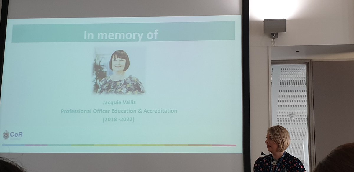 SoRSueJohnson's tweet photo. @SCoRMembers very own @KathrynWSCoR launches the new Education and Career Framework and bravely acknowledges the vision and drive of @forensicrad Jacquie Vallis who started this work but sadly died last Christmas before it was finished. #proud #careerframework https://t.co/eWpM2UPglN