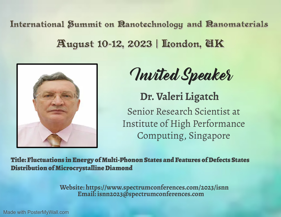 summit_nano's tweet photo. We Welcome Dr. Valeri LIGATCHEV on board!!! 

International Summit On Nanotechnology and Nanomaterials going to be held in London, UK during August 10-12, 2023.
#nanotechnology #nanomaterials #graphene #2dmaterials #3dmaterial #strecthableandwearablematerials #multiphonon #phonon https://t.co/07q9S74zBg