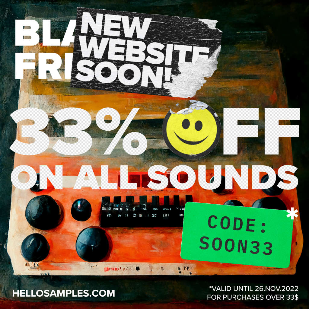 hellosamples's tweet image. 👨‍💻We’re very much excited to let you know that we’ve been working on a new website...

☺ In the meantime we want to offer you a special discount. 33% off all sounds, for purchases over 33$  for the next 3 days (until next Sunday, 26th November 2022).

🕺Let's go make some music!