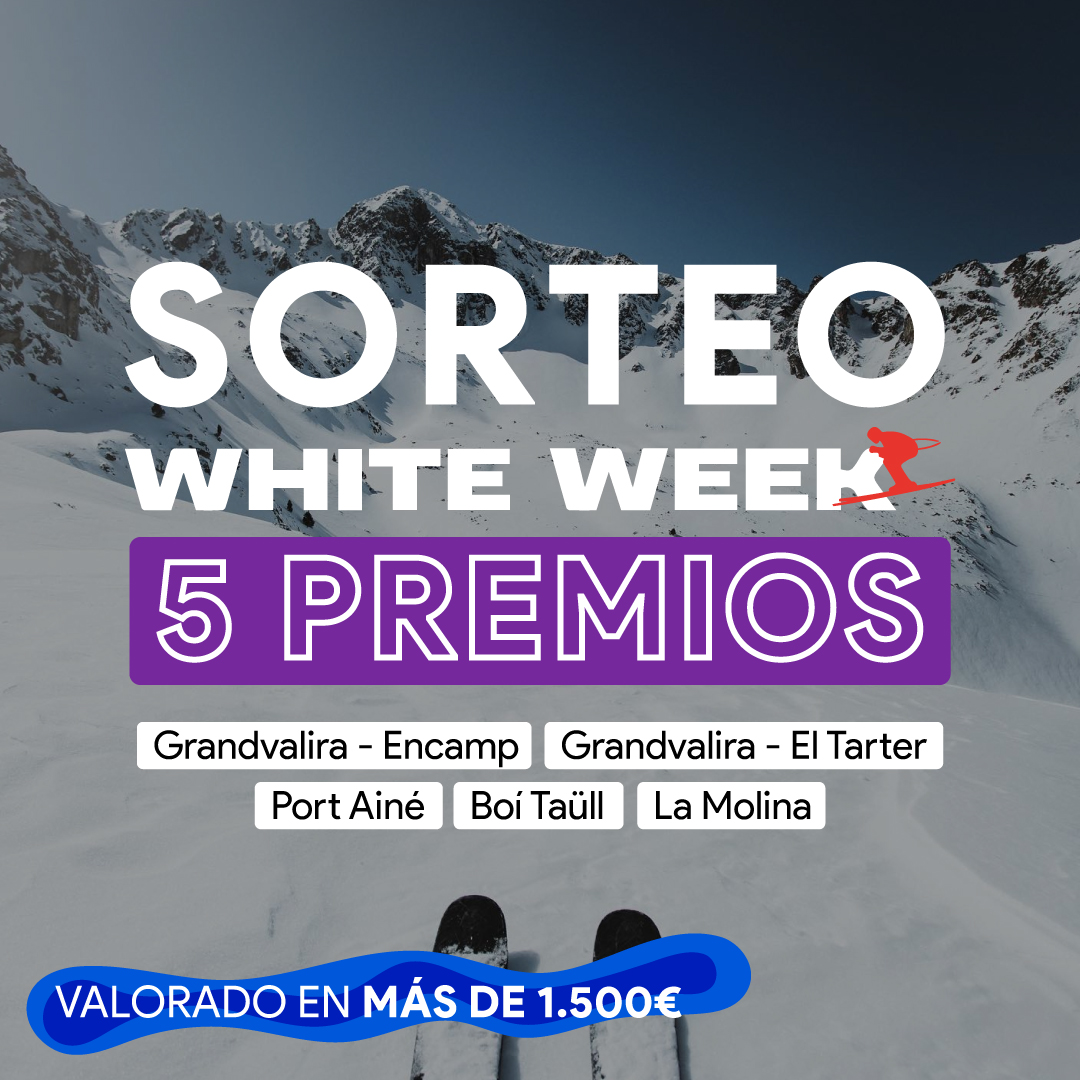 🚨 3er S O R T E A Z O de la White Week 😱 5 PREMIOS valorados en más de 1.500€ 😁

🎁 PREMIOS 🎁 
Viajes a la nieve a Grandvalira, Boí Taüll, La Molina y Port Ainé

Participa así ⬇️⁠

🔁 Haz retweet a este tweet
🤩 Síguenos <a href="/Esquiades/">Esquiades.com</a>