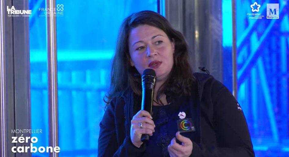 #ForumZeroCarbone à #Montpellier - "Le numérique est un outil &amp; qui sert les objectifs que nous humain lui assignons. Si nous humain, on décide que notre objectif c'est la démocratie, l'écologie, la biodiversité, la décarbonisation, l'outil le fera."
Julia TADDEI, <a href="/taddei_julia/">Codemos</a>