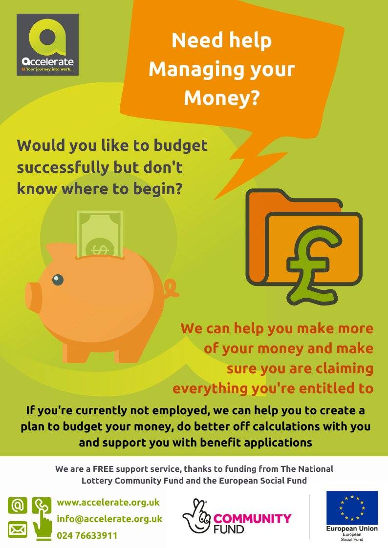 VACoventry's tweet photo. Cost of Living Event at Coventry Job Shop CV1 1LH
Join staff from the Accelerate employment support service and Voluntary Action Coventry on Tuesday 29th November 10am - 3pm!
Chat about finding new skills, getting support and cost of living!
#accelerate #getintowork https://t.co/YYGOVtN4dt