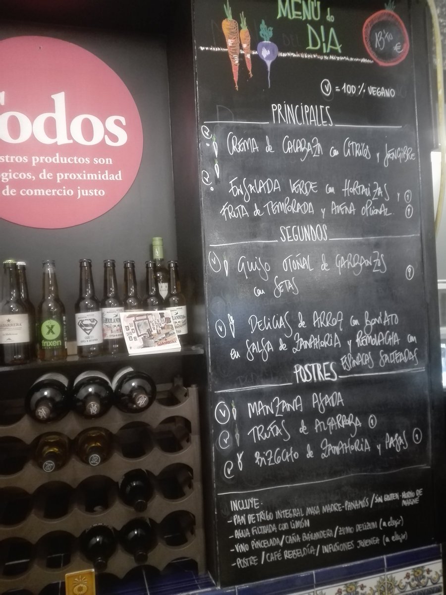 elfogonverde's tweet photo. Menu calentito para este día soleado! Recuerda que @lapajaraenbici te lo lleva donde estés!

Para tuiter

#agroecológico #vegetariano #vegano #organic #ecológico #local #cooperative #cooperativo #fairtrade #comerciojusto #wine #craftbeer #comidanatural #madrid https://t.co/vTH8XM1FPm