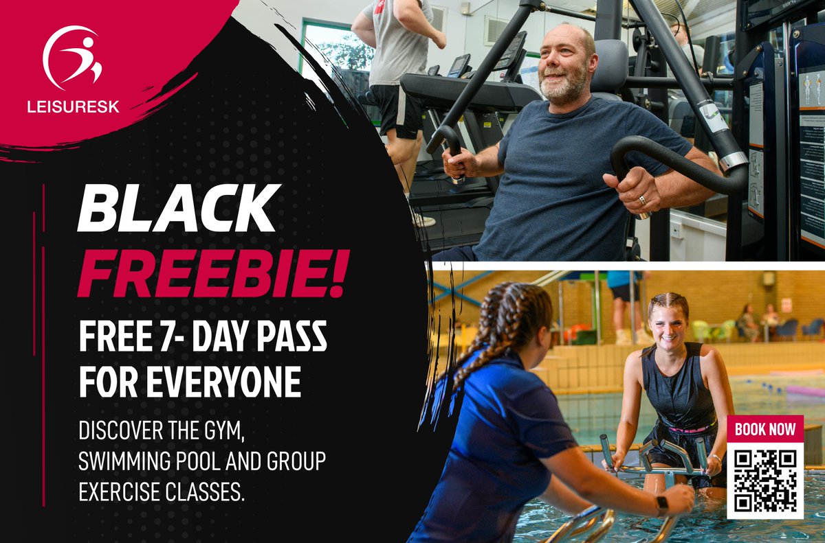 It's Black Friday! but this year we are all about the Black Freebies!😀

If you haven't already, this is your last chance to grab a FREE 7-Day pass for Grantham or Stamford Leisure Centres.

Redeem here//bit.ly/3uJ6arf  

#blackfriday #blackfriday2022