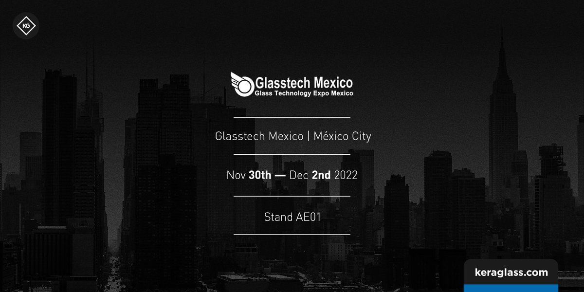 Keraglass_'s tweet photo. From November 30th to December 2nd, we will be present at the Galsstech Mexico in Mexico City.  

This is the perfect platform where glass, doors &amp; windows industries communicate and meet worldwide suppliers and Latin American buyers.

You can find us at stand AE01 https://t.co/l7wCmeUYHz