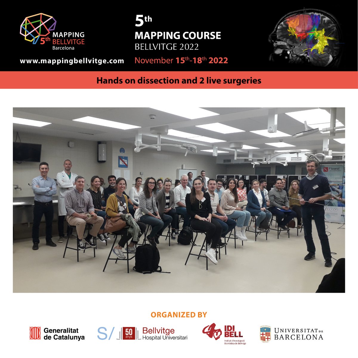 formedika's tweet photo. Last week, the 5th edition of the #MappingCourse Bellvitge 2022 took place at the📍Hospital Universitario de #Bellvitge (Barcelona). Course directed by Dr. Andreu Gabarrós (NRC, Hospital Universitari de Bellvitge).
More photos here: https://t.co/xiBuZGMqop https://t.co/fkcL1c5MY7