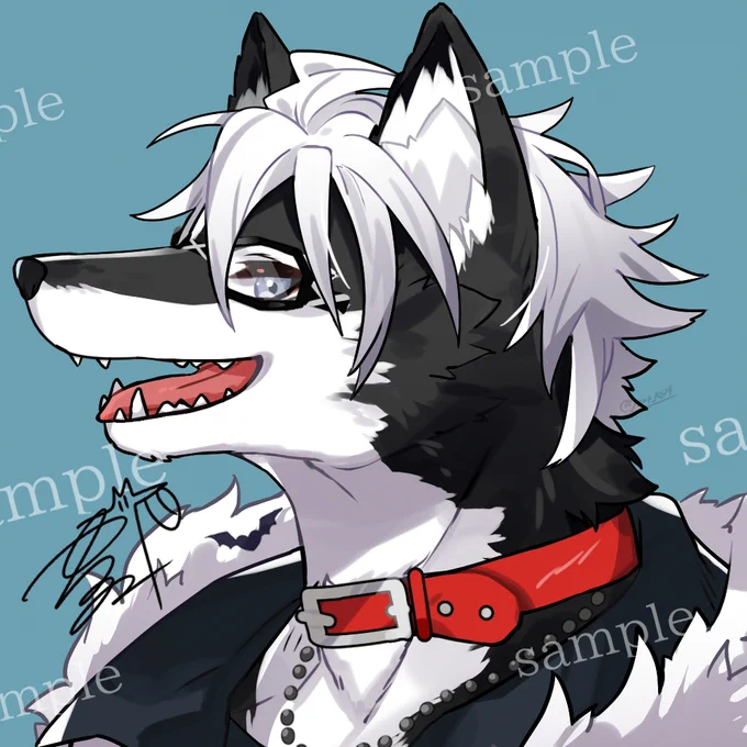 【アイコンイラストお仕事】アイコンサイズのイラストを描かせていただいたのでご紹介～けもけもなイケメンを描けて幸せ大満足です!!!くろむさんありがとうございました 