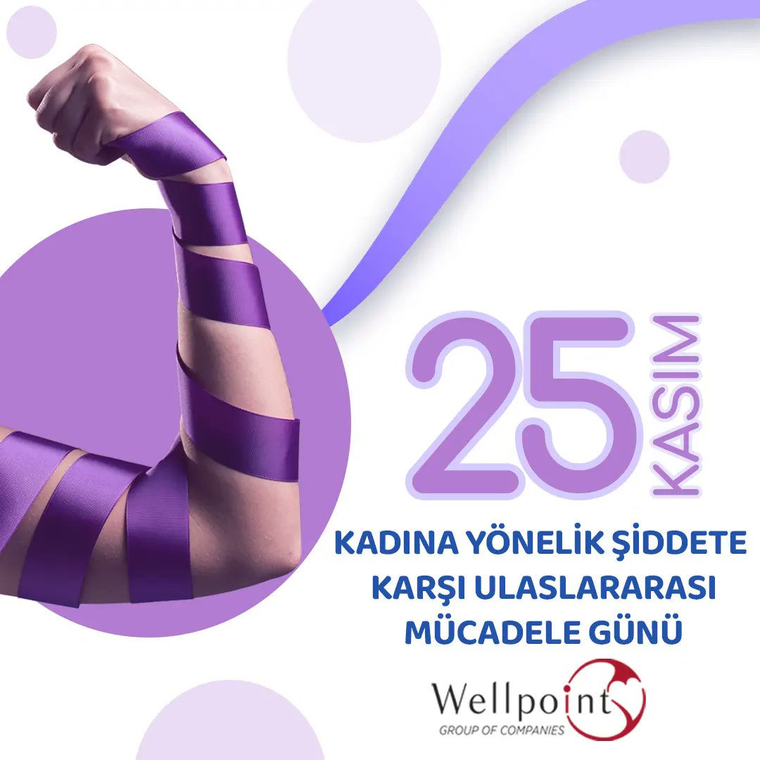 wellpointgroup's tweet photo. Kadınlarımızın yani geleceği şekillendiren insanların daha adil, huzurlu, güvenli ve barışçıl bir dünyada yaşayabilmesi ve takvimlerimizden 25 Kasım’ı çıkarabilme ümidiyle…

#kadınaşiddetehayır https://t.co/rjslHyYS5M