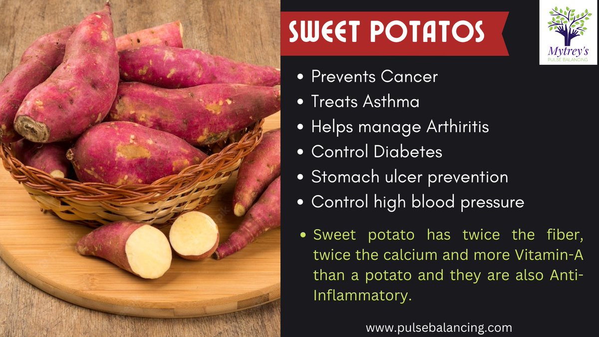 RT @PulseBalancing: .#sweetpotatobenefits #sweetpotato #sweetpotatodiet #sweetpotatoes #sweetpotatosalad #sweetpotatosalad #healthyeats #healthyeating #healthydiet #healthyfood #LoveTodayTelugu #healthyvegetables #healthyfacts #healthtips #health #holist…