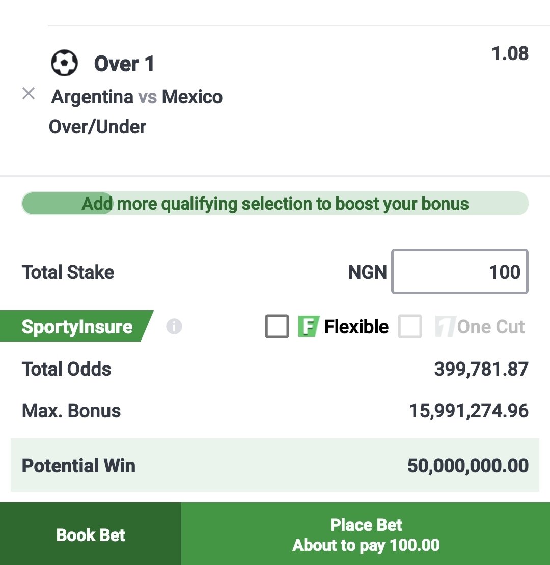 LBGeneraI's tweet photo. 400,000 Odds World Cup 💥💥💥

Over 1 Goal Through Out 🎊🎊🎊

100 Naira to Win 50,000,000 ❤️🔞

RT In Anticipation 💙🙏 https://t.co/EiV6Zpfvkw