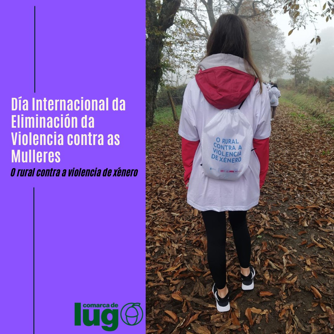 🟣DÍA INTERNACIONAL DA ELIMINACIÓN DA VIOLENCIA CONTRA AS MULLERES🟣

#oruralcontraaviolenciadexénero