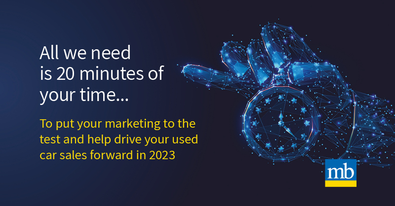 There has never been a more important time for your dealership's used car marketing budget to work as hard. Arrange your free 20 minutes consultation to see if your used car marketing is cutting edge. Click the link to arrange: ow.ly/Rf7v50LMMx3 #marketingconsultation