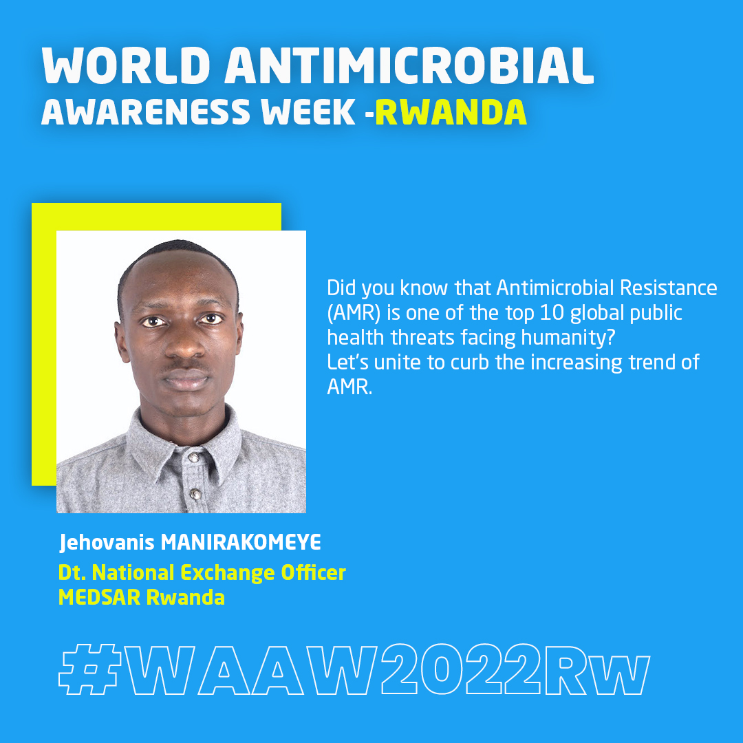 #MedTwitter Join the drive, and let's silence the alarming increase in the trend of AMR! #WAAW2022Rw