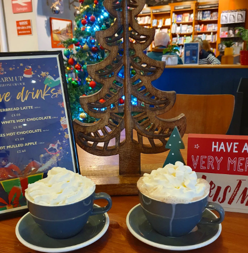 CornmillCentre's tweet photo. Hot chocolate fans are in for a treat in Waterstones Darlington & Cafรฉ W this festive season! ๐
โ
They have Peppermint White Hot Chocolate and the Smores Hot Chocolate to keep you warm this, Winter. โ๏ธ๐
#hotchocolate15k #cafew #cornmill #darlington #festivedrink https://t.co/8LQg6OF9gB