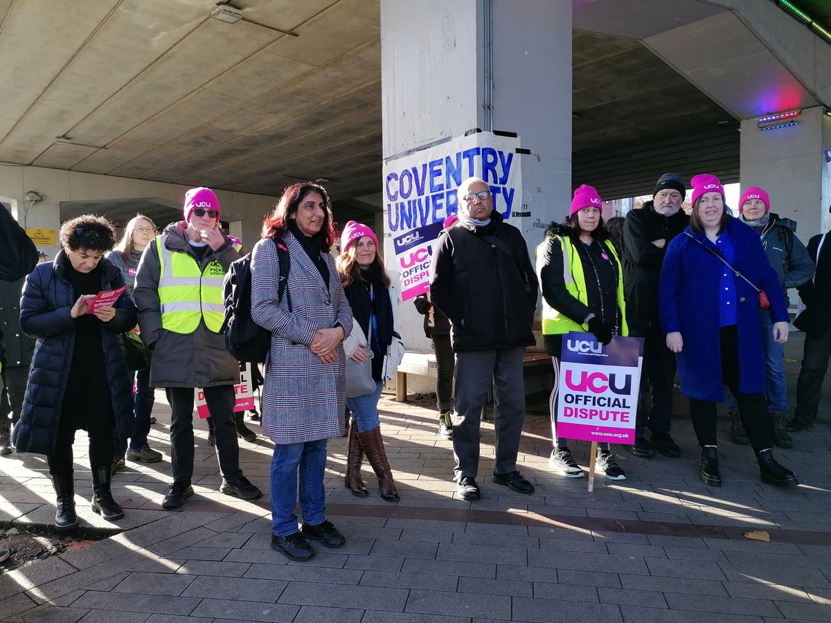 Come and join us on the picket line. We're fighting for our livelihoods
<a href="/coventryucu/">CoventryUCU</a>
<a href="/ucu/">UCU</a>
#UCURising