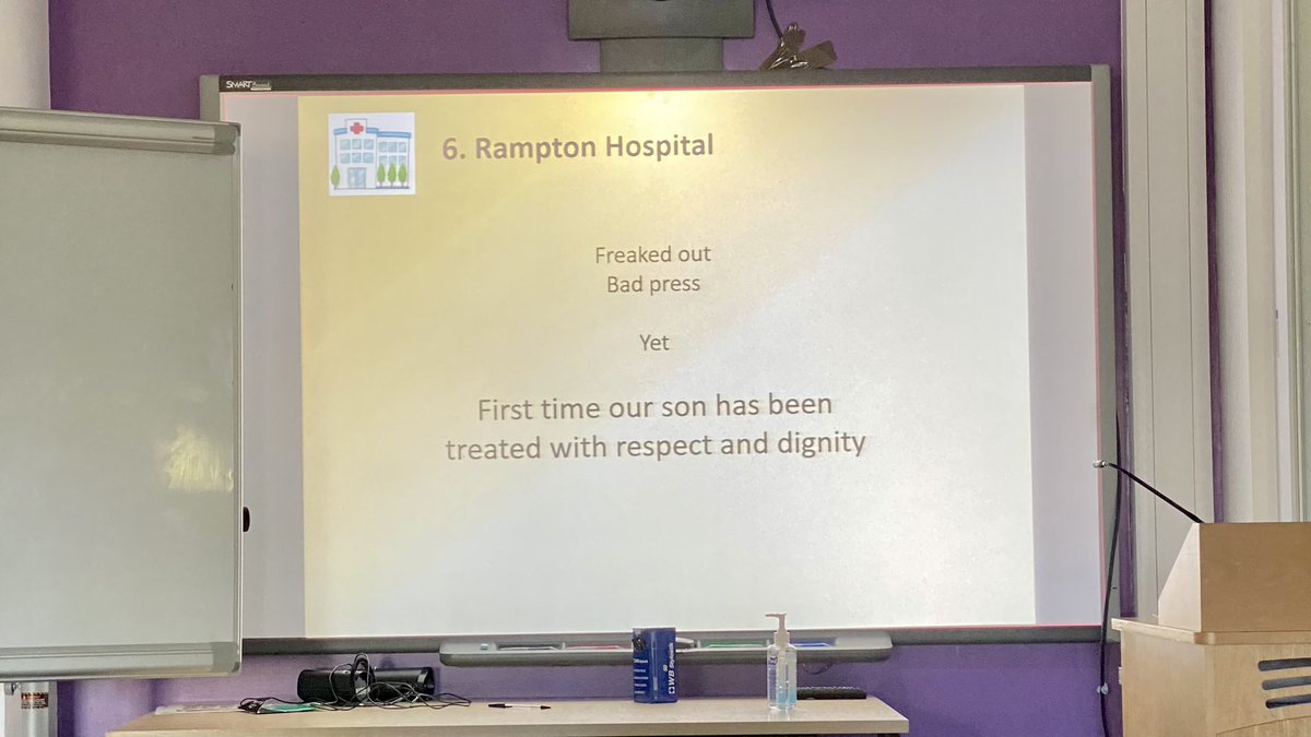 AintreeAutism's tweet photo. Really moving and so important to hear parent/carer perspective at the NHSLDS Conference today! Thank you @DavidVe15024747 @RamptonHospital @high_secure_ld #AutismAcceptance #familyinvolvement #reallifeexamples https://t.co/gpYEEMqGLc