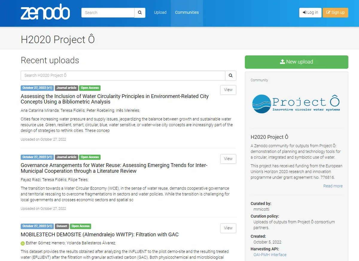 Visit #EUProjectO Zenodo repository to find all relevant project outcomes. Datasets, publications, technical documents, reports and much more are available at buff.ly/3gUXlsI