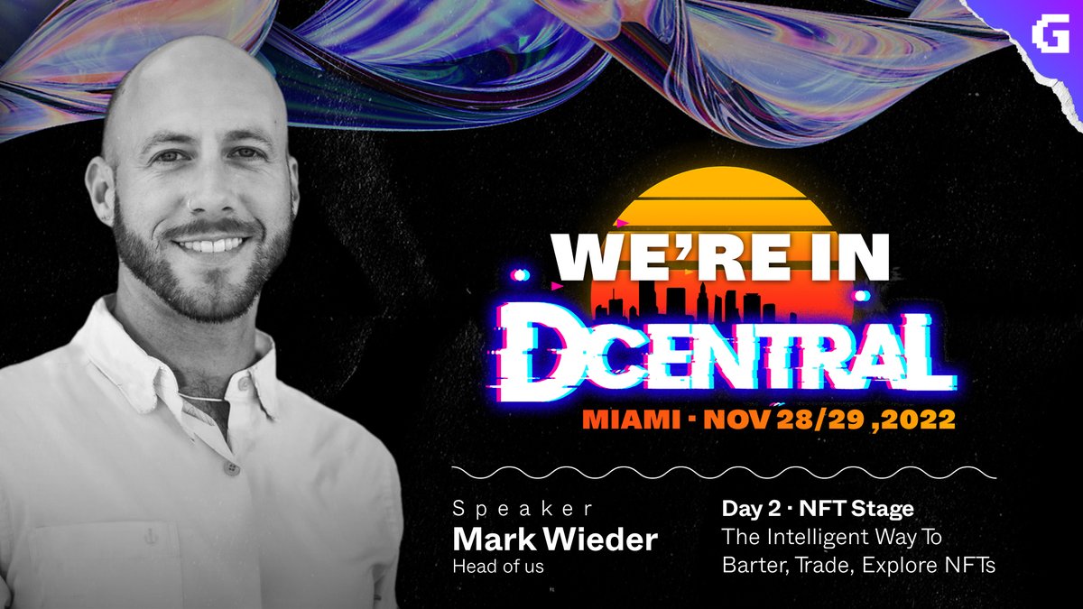 ginoa_io's tweet photo. 🚀 We're going to @DcentralCon Miami! 🚀

#Dcentral Con is the largest #Web3 conference during Miami Art Week with over 5,000 attendees. Our Head of US @mark_wieder will attend as a speaker and will be on the #NFT stage on the 2nd day of the Conference

Let's catch up there! 📆😎 https://t.co/uJcyO5mZQT