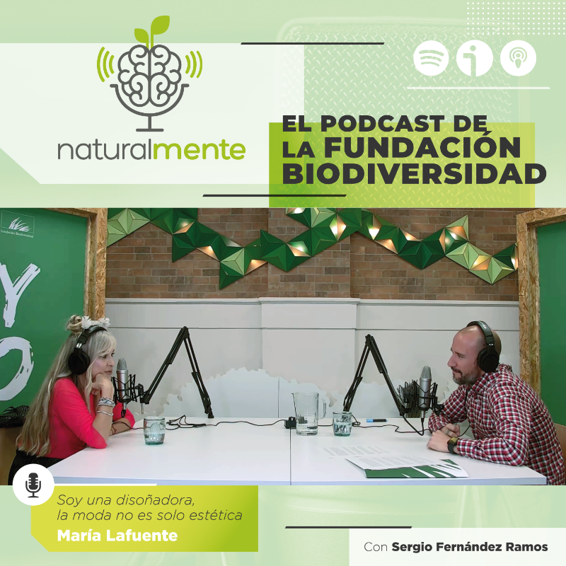 FBiodiversidad's tweet photo. Ya puedes escuchar la tercera entrega de #Naturalmente  🔝🔝

María Lafuente, referente de la moda sostenible, se define a si misma como "disoñadora" 🤩 y anima a la industria textil a ser parte de la solución y buscar alternativas más eficientes y respetuosas con la naturaleza.