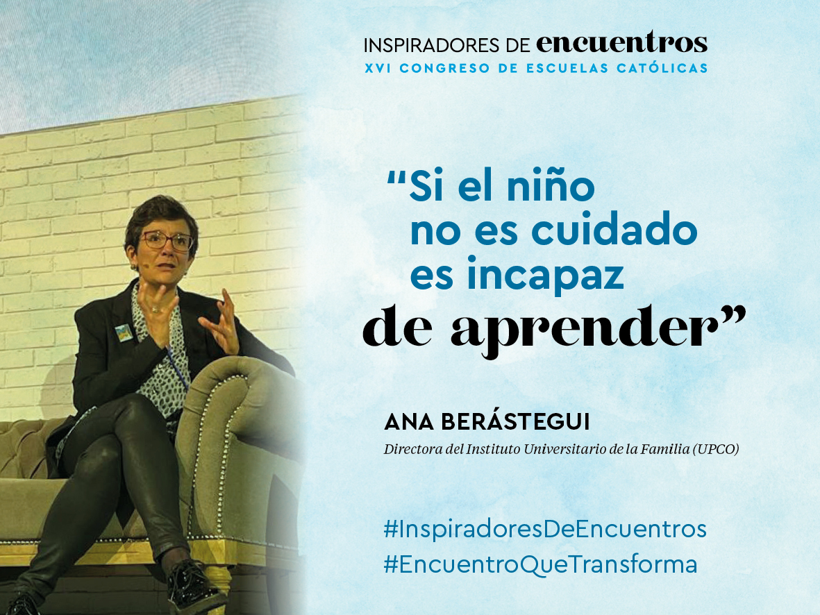 “Si el niño no es cuidado 
es incapaz DE APRENDER" <a href="/BerasteguiA/">Ana Berastegui</a> en #EncuentroQueTransforma
en #inspiradoresdeencuentro