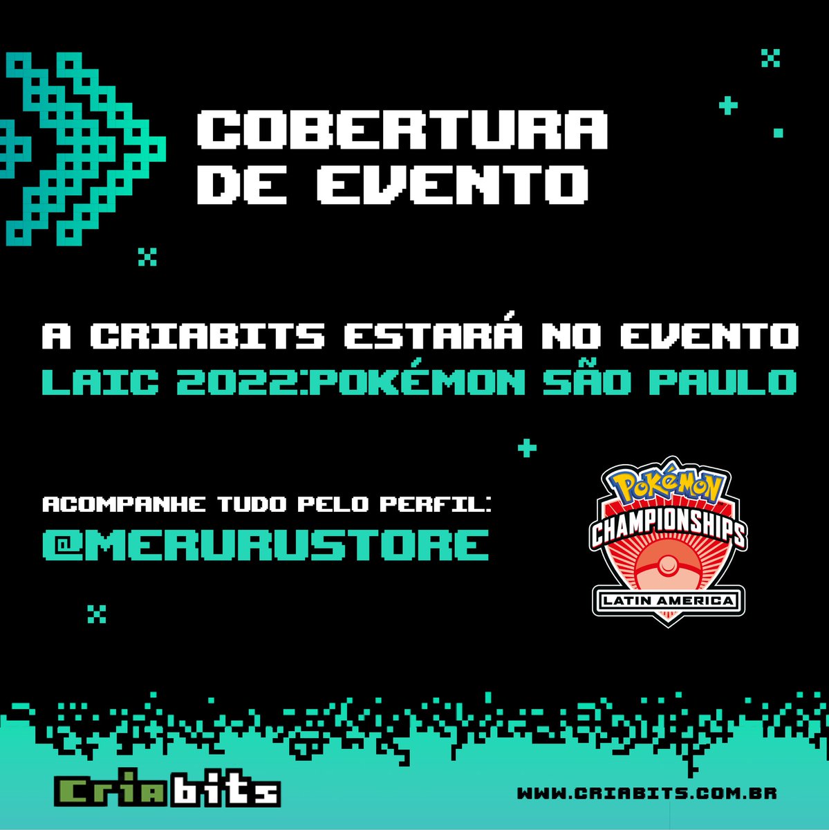 criabits's tweet photo. O maior evento de Pokémon TCG da América Latina chegou! 🎉

Neste final de semana, entre os dias 25, 26 e 27 acontece em São Paulo, o Campeonato Internacional da América Latina de Pokémon. Ele será realizado no Expo Center Norte e terá as modalidades Pokémon TCG e Pokémon GO. https://t.co/ALSY69h4wU