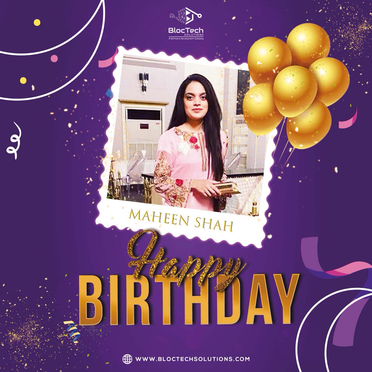 bloctechsol's tweet image. BlocTech Solutions wishes the bustle of Birthday Glam to Maheen Shah, who serving as the Business Development Executive @bloctechsol  🔰

#bloctechsolutions #Birthday #celebration