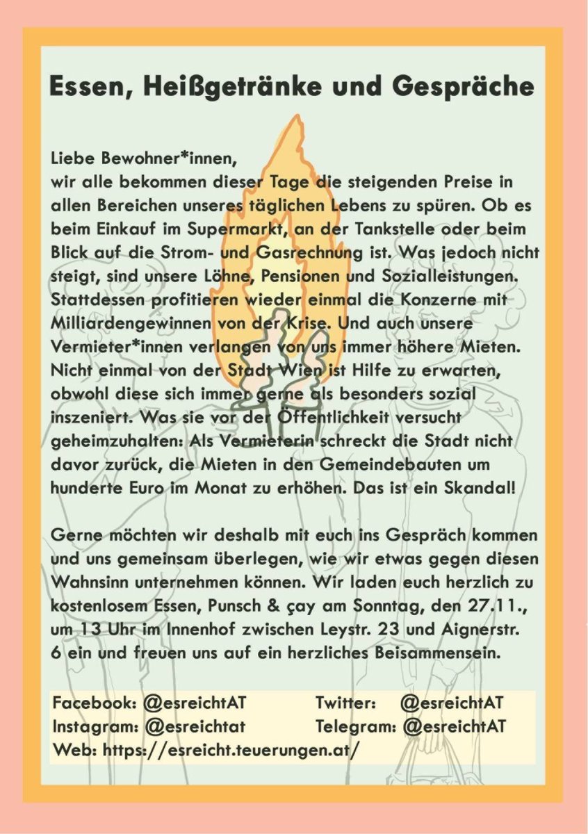 esreichtAT's tweet photo. #Wärmewinter statt #Kältewinter schaffen wir gemeinsam denn #EsReicht mit Teuerungen und Geschenken für Reiche und Konzerne! https://t.co/mVd0tP73XX