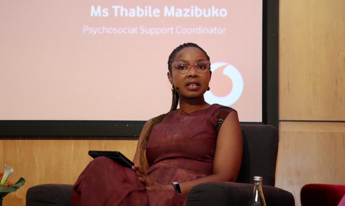 Vodacom's tweet photo. Thank you to Ms Angela Abrahams, Executive Head: Vodacom Foundation and all the participants online, including schools today unpacking this important topic of GBV in schools and how we can support children through Change the World. #ItsNotNothing #ConnectingForGood https://t.co/nkaHq35OEW