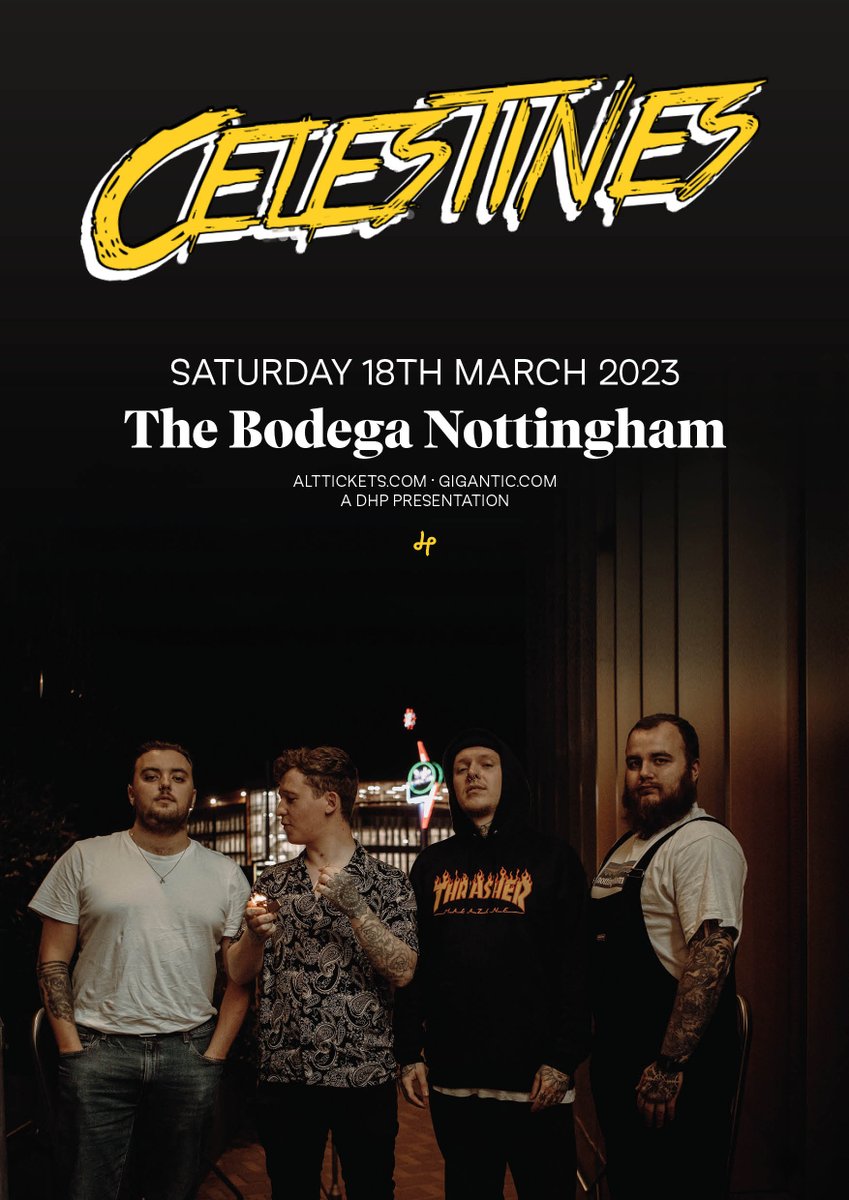 alt. tickets (@alttickets) on Twitter photo NEW/ Nottingham's indie-infused dance rock band <a href="/wearecelestines/">Celestines</a> headline <a href="/bodeganotts/">The Bodega</a> on Saturday 18th March!
Tickets on sale now: bit.ly/3F0xfhv NEW/ Nottingham's indie-infused dance rock band <a href="/wearecelestines/">Celestines</a> headline <a href="/bodeganotts/">The Bodega</a> on Saturday 18th March!
Tickets on sale now: bit.ly/3F0xfhv