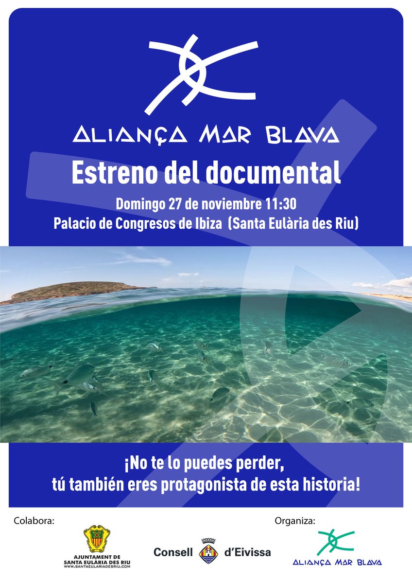 Qué nervios! Sólo faltan dos días! No te pierdas el estreno del documental de las prospecciones petrolíferas! <a href="/Consell_Eivissa/">Consell d'Eivissa</a> <a href="/Santa_Eularia/">Ajuntament de Santa Eulària des Riu</a>
Entrada gratuita hasta completar aforo!
Os esperamos el domingo 27 a las 11:30 en el Palacio de Congresos de Ibiza ( Santa Eulària)