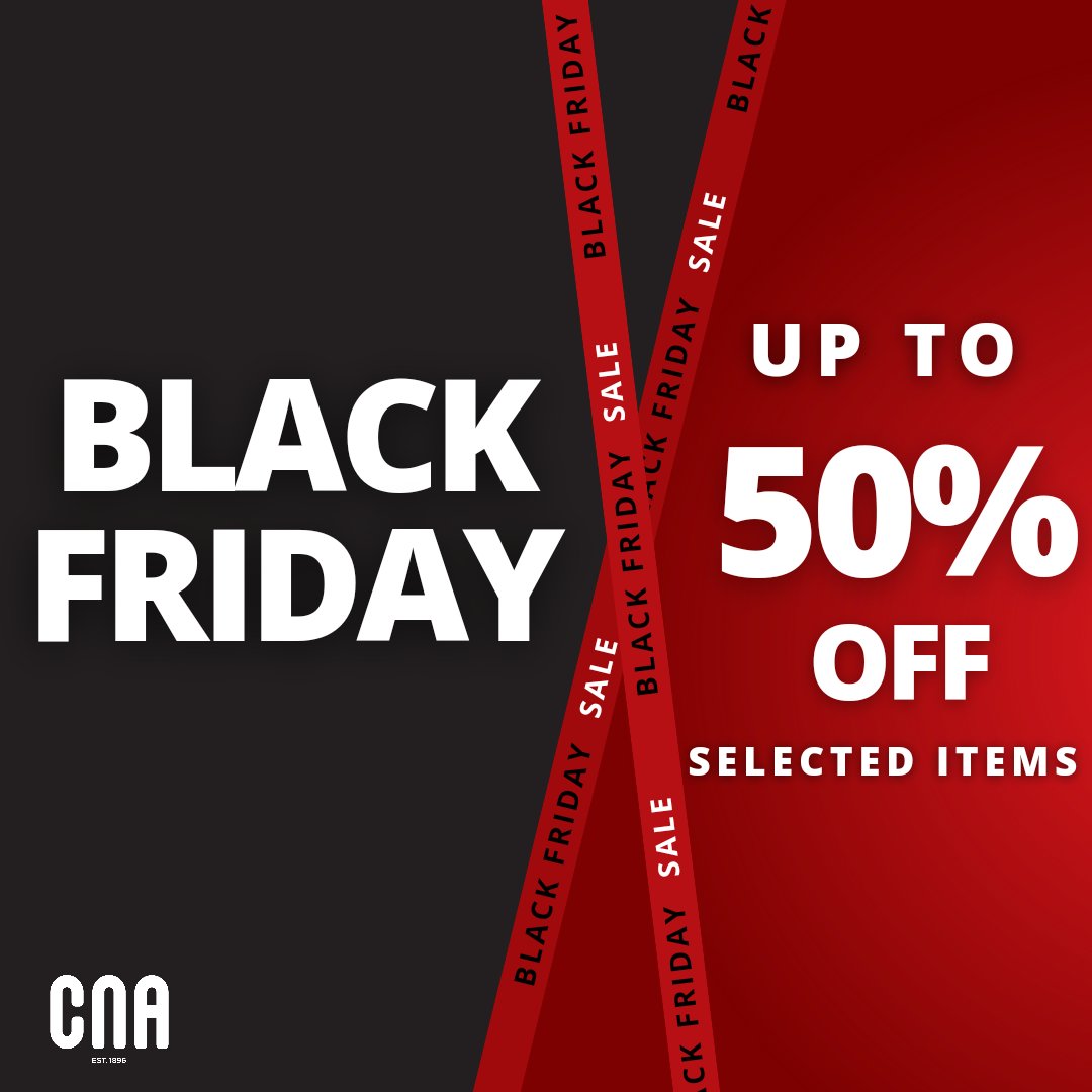 Come one Come All! 📢

Visit your nearest CNA store and shop our Black Friday sale!

Get up to 50% off on Selected items 💥

Valid until Monday, 28th November 2022.

#blackfriday #CNA