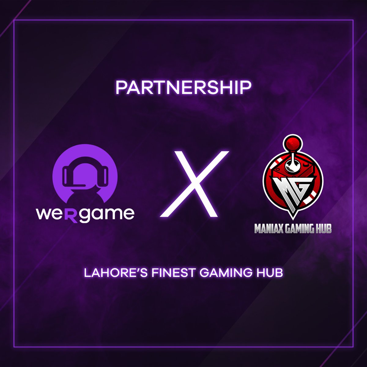 weRgame is proud to partner with <a href="/Maniaxgaminghub/">Maniax Gaming Hub</a>, the finest gaming hub of Lahore. Together let's change the game.

#game #hub #gamingcommunity #maniax #gamingclub #gamingsociety #gamerlife #games #gamers #lahore #gaming #partnership #powered #by #wergame #playtorule