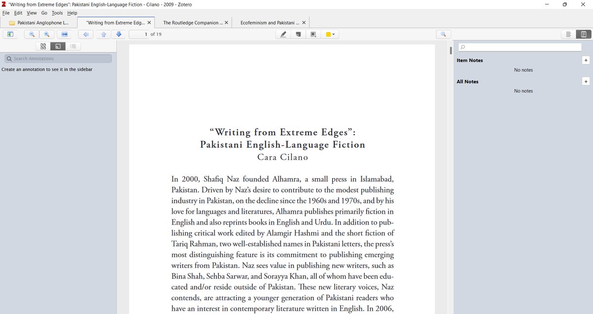 A screenshot of a PDF opened in Zotero's inbuilt PDF reader.