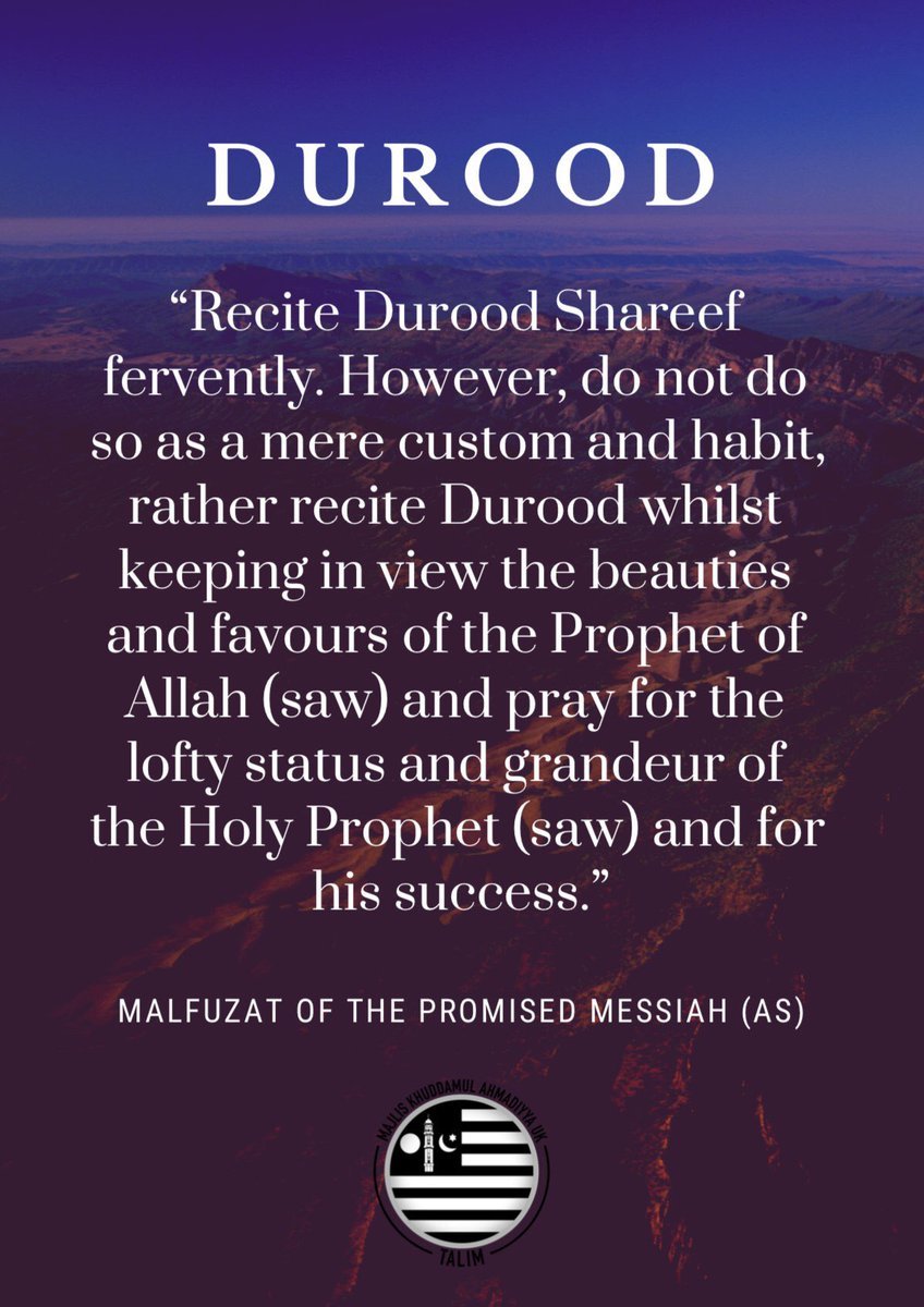 Fasiabids's tweet photo. Recite Durood E Shareef As much as.
#Ahmadiyya
#MuslinCommunity
#WW3
#WWII
#KhalifatulMasihV
#Islam
#Ahmadi
#KNOWTHEKHALIFA
#HumanityFirst https://t.co/rGBhImLPA6