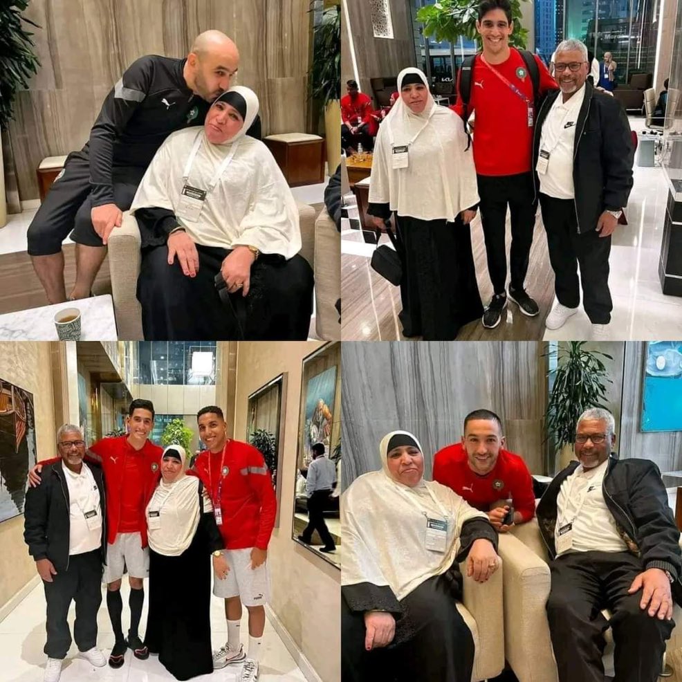 SCCR_212's tweet photo. Hier nos Lions ont eu la visite des familles/proches. Ici les parents de Abdelhamid Sabiri 🙏❤️ https://t.co/wv2anlCMtU