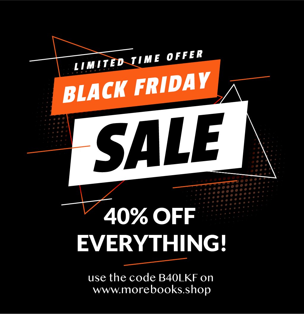 📢 TODAY IS THE DAY! ⬛ Black Friday is almost over. Last chance to get a 40% on 🌐 morebooks.shop. Use the code: B40LKF #blackfriday2022 #blackfriday #offers #OfferSale #discounts #authors #books