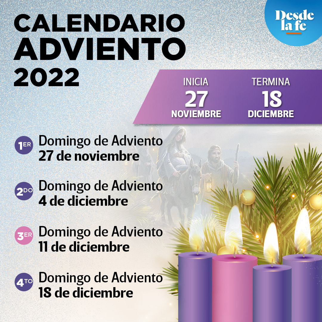La #Iglesia propone antes de la Navidad un tiempo de preparación espiritual que abarca cuatro domingos. Este tiempo se llama #Adviento y está por iniciar este domingo, 27 de noviembre. ¿Ya estás listo? 🤗 
Conoce más aquí 👉 bit.ly/3EZCCgM