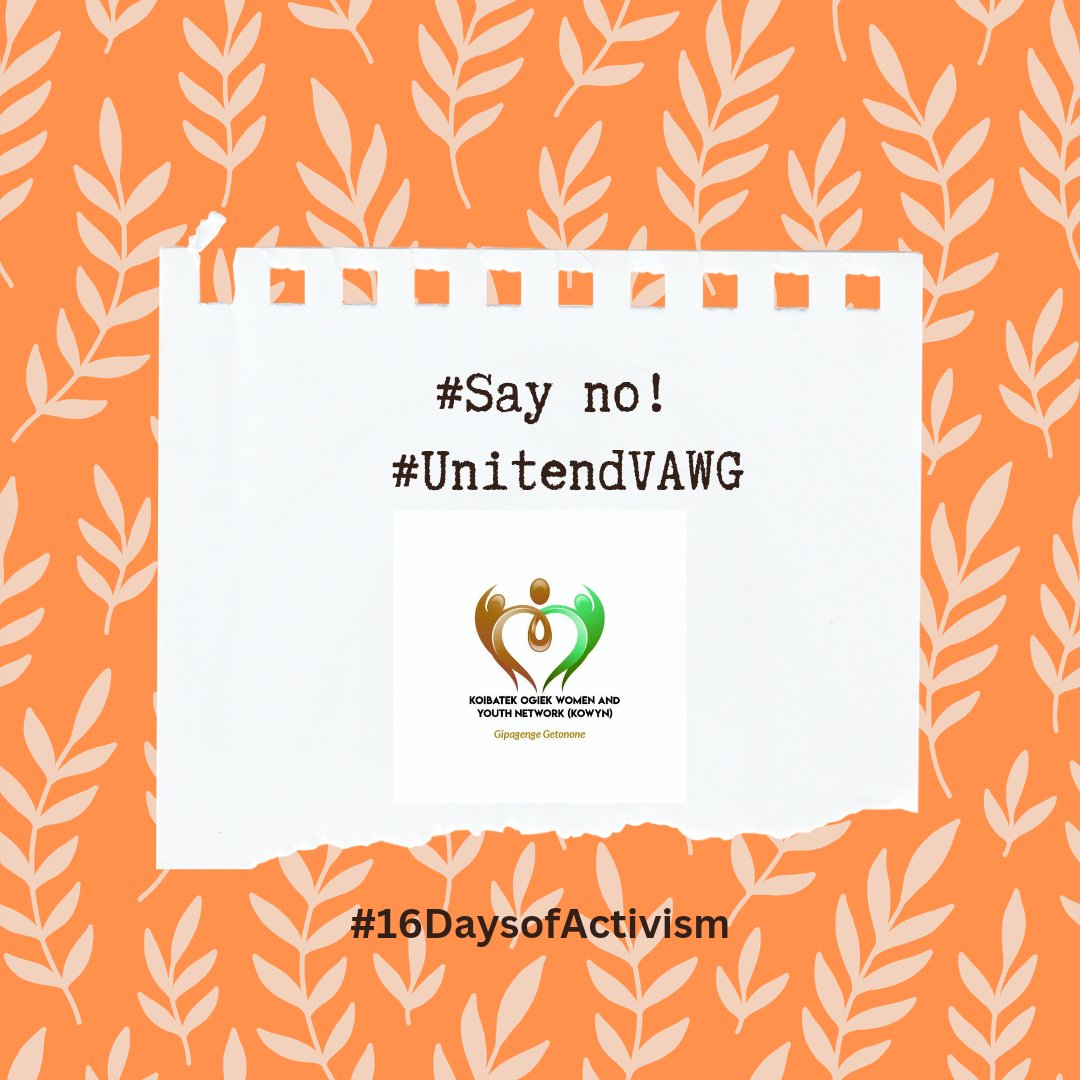 Koibatek Ogiek Women and Youth Network-KOWYN (@koibatek_ogiek) on Twitter photo Women and girls around the world deserve to live a life free from violence
#16daysofactivism2022
<a href="/evelyn_prech/">Everlyne Prech HSC</a> <a href="/GBVnet/">GBV Prevention Net</a> <a href="/SamburuWtrust/">SAMBURU WOMEN TRUST</a> <a href="/CREAWKenya/">CREAW Kenya</a> <a href="/OgiekPeoples/">Ogiek Peoples' Dev. Program (OPDP)</a> <a href="/IIWF/">FIMI-IIWF</a> <a href="/FirstLadyKenya/">Office of the First Lady Kenya</a> Women and girls around the world deserve to live a life free from violence
#16daysofactivism2022
<a href="/evelyn_prech/">Everlyne Prech HSC</a> <a href="/GBVnet/">GBV Prevention Net</a> <a href="/SamburuWtrust/">SAMBURU WOMEN TRUST</a> <a href="/CREAWKenya/">CREAW Kenya</a> <a href="/OgiekPeoples/">Ogiek Peoples' Dev. Program (OPDP)</a> <a href="/IIWF/">FIMI-IIWF</a> <a href="/FirstLadyKenya/">Office of the First Lady Kenya</a>