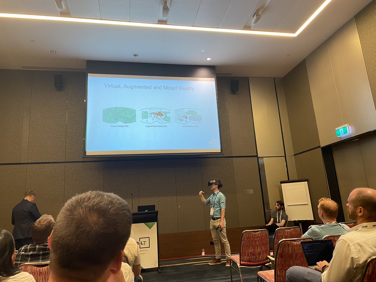 It seems to be a rule if you are with <a href="/ArkioHQ/">Arkio</a> you must wear a VR headset at all times. #BILTANZ