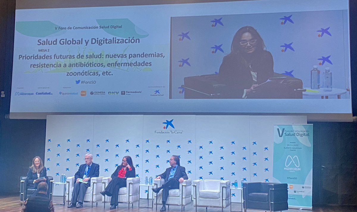 carmlarramendi's tweet photo. Ayer V #ForoCSD “Salud Global y Digitalización” @GrupoMediforum Más planes Prevención Integrar @Farmaceuticos_ en políticas Salud Publica,(los más próximos al paciente) “Necesidad Datos reales a tiempo real para tomar decisiones a tiempo real” Colaboración público privada https://t.co/zL6N1iMDBf