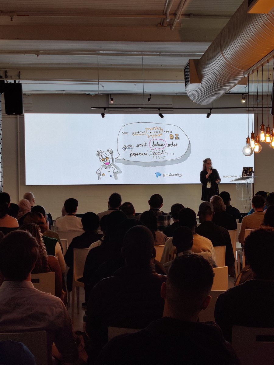 GDGCapeTown's tweet photo. We are off with keynote by @maiatoday #devfest2022 #devfestSA22 https://t.co/1WKPuKcPmD