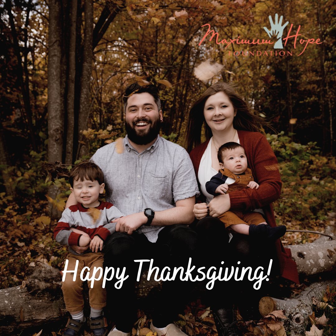 MaximumHopeKids's tweet photo. Wishing you all a wonderful #Thanksgiving!

#FamilyTime #MaximumHopeFamilies #MaximumHopeKids #Thankful https://t.co/p67lHGuWDH