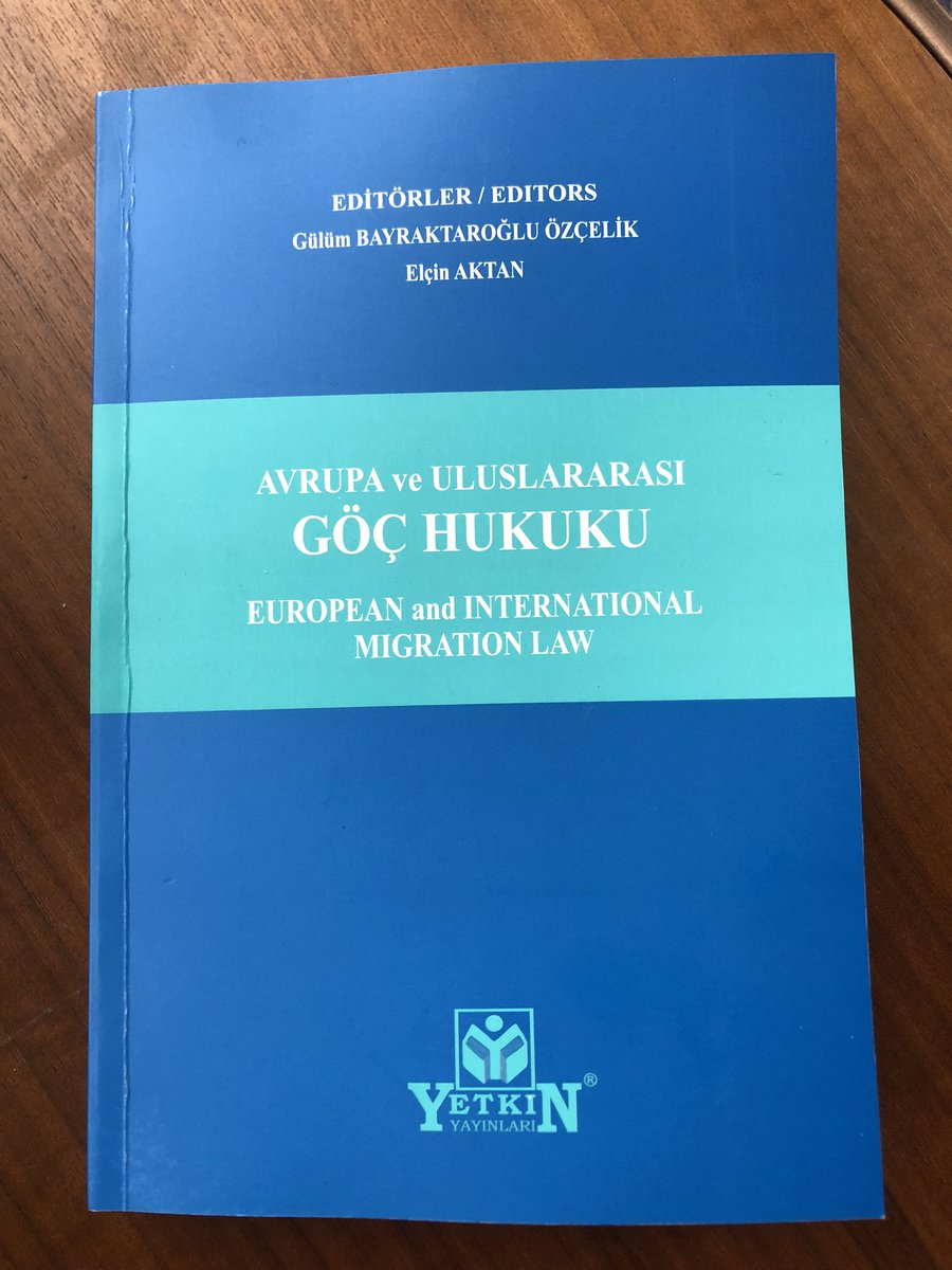 Üç yıldır çok çalıştık ama değdi! Göç Hukuku kitabımız yayımlandı. Emeği geçen tüm yazarlara ve Yetkin Yayınevine içtenlikle teşekkür ederim.    Kitabın göç sorunuyla ilgilenen herkese faydalı olmasını diliyorum. İlgilenenler için 👉🏻 yetkin.com.tr/avrupa-ve-ulus…