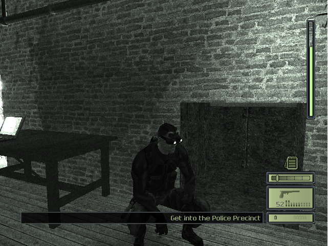 WolfPrime666's tweet photo. Taking a screenshot to my recent gameplay from Splinter Cell first game on PC.😁😁 I must say that I had been killed just once here than when I played it on my Xbox.😆😆Guess practice makes perfect. 💚🖤#SplinterCell #SamFisher #TomClancysSplinterCell #videogames #SplinterCell20 https://t.co/AbIEzZEwrH